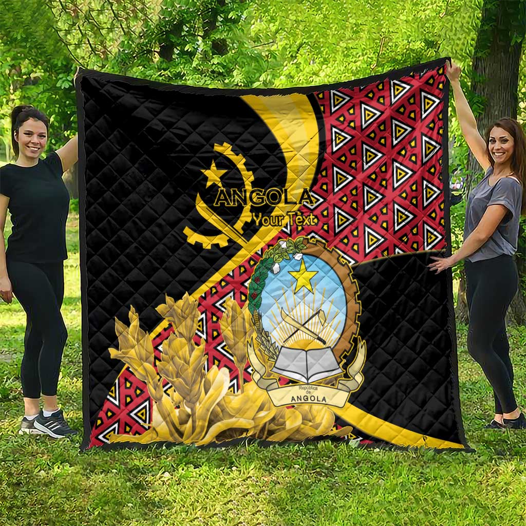 Personalized Angola Quilt Coat Of Arms Welwitschia Mirabilis