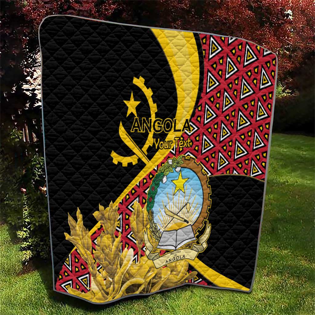 Personalized Angola Quilt Coat Of Arms Welwitschia Mirabilis