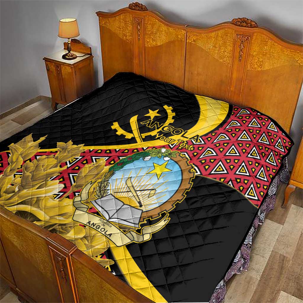 Personalized Angola Quilt Coat Of Arms Welwitschia Mirabilis