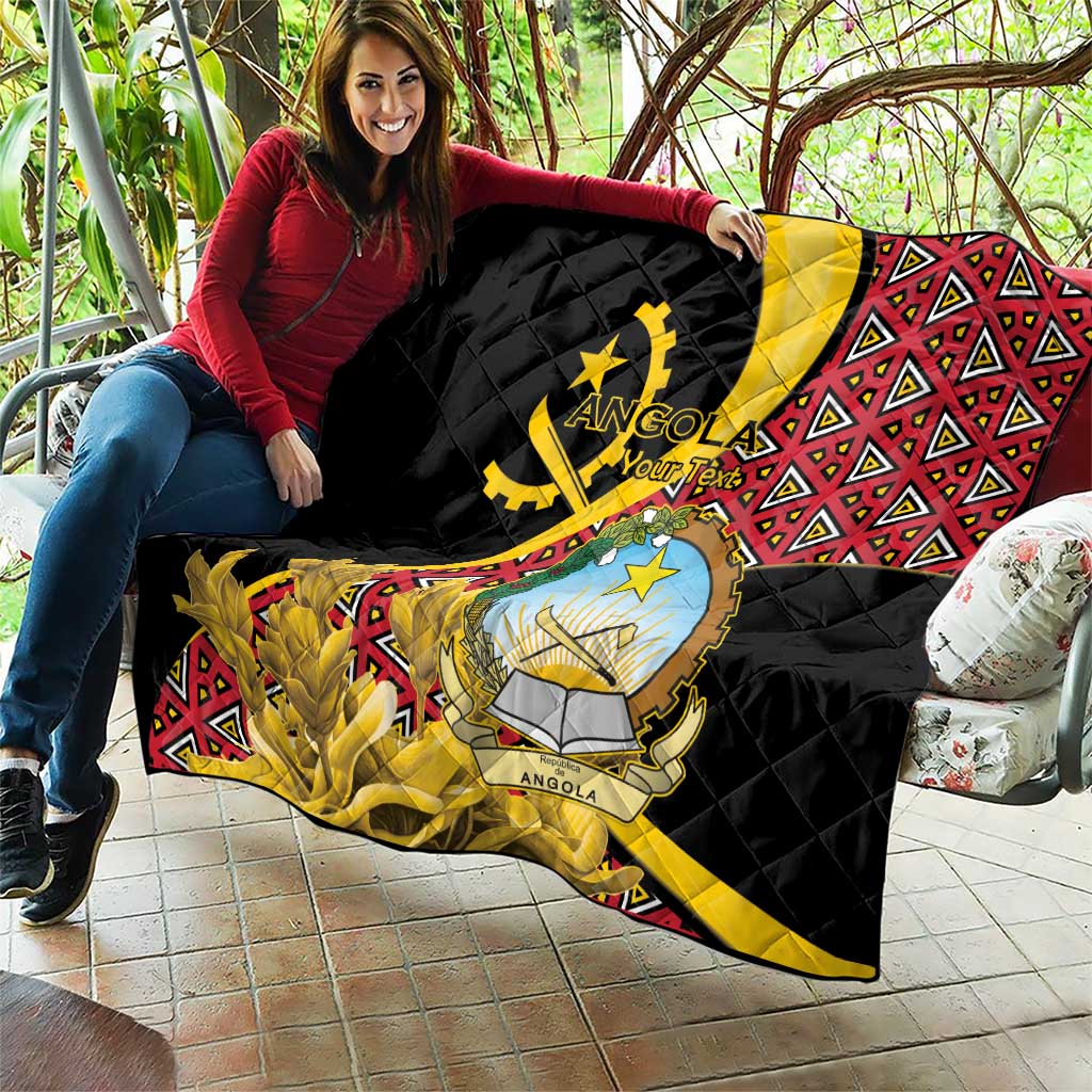 Personalized Angola Quilt Coat Of Arms Welwitschia Mirabilis