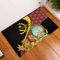 Personalized Angola Rubber Doormat Coat Of Arms Welwitschia Mirabilis