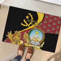Personalized Angola Rubber Doormat Coat Of Arms Welwitschia Mirabilis