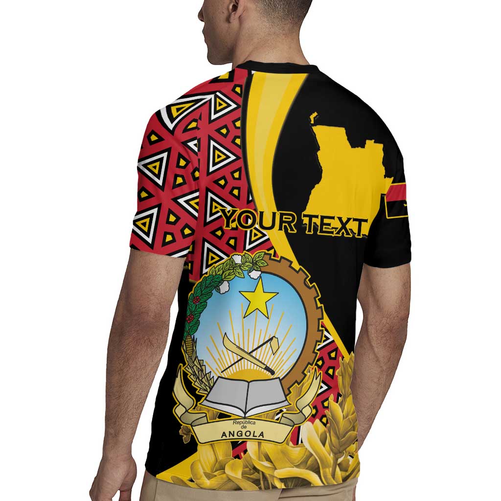 Personalized Angola Rugby Jersey Coat Of Arms Welwitschia Mirabilis