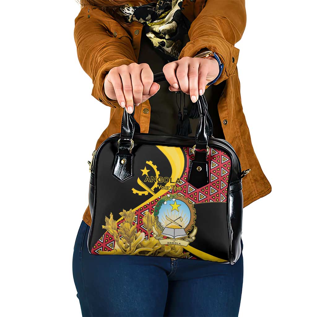 Personalized Angola Shoulder Handbag Coat Of Arms Welwitschia Mirabilis