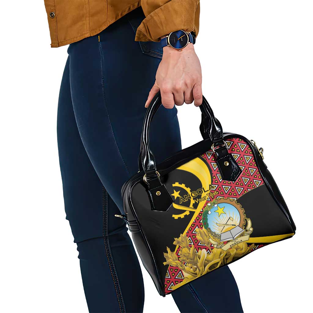 Personalized Angola Shoulder Handbag Coat Of Arms Welwitschia Mirabilis