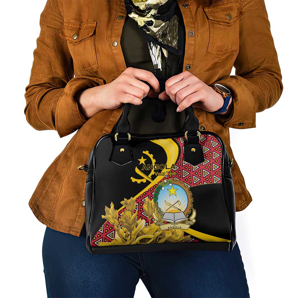 Personalized Angola Shoulder Handbag Coat Of Arms Welwitschia Mirabilis