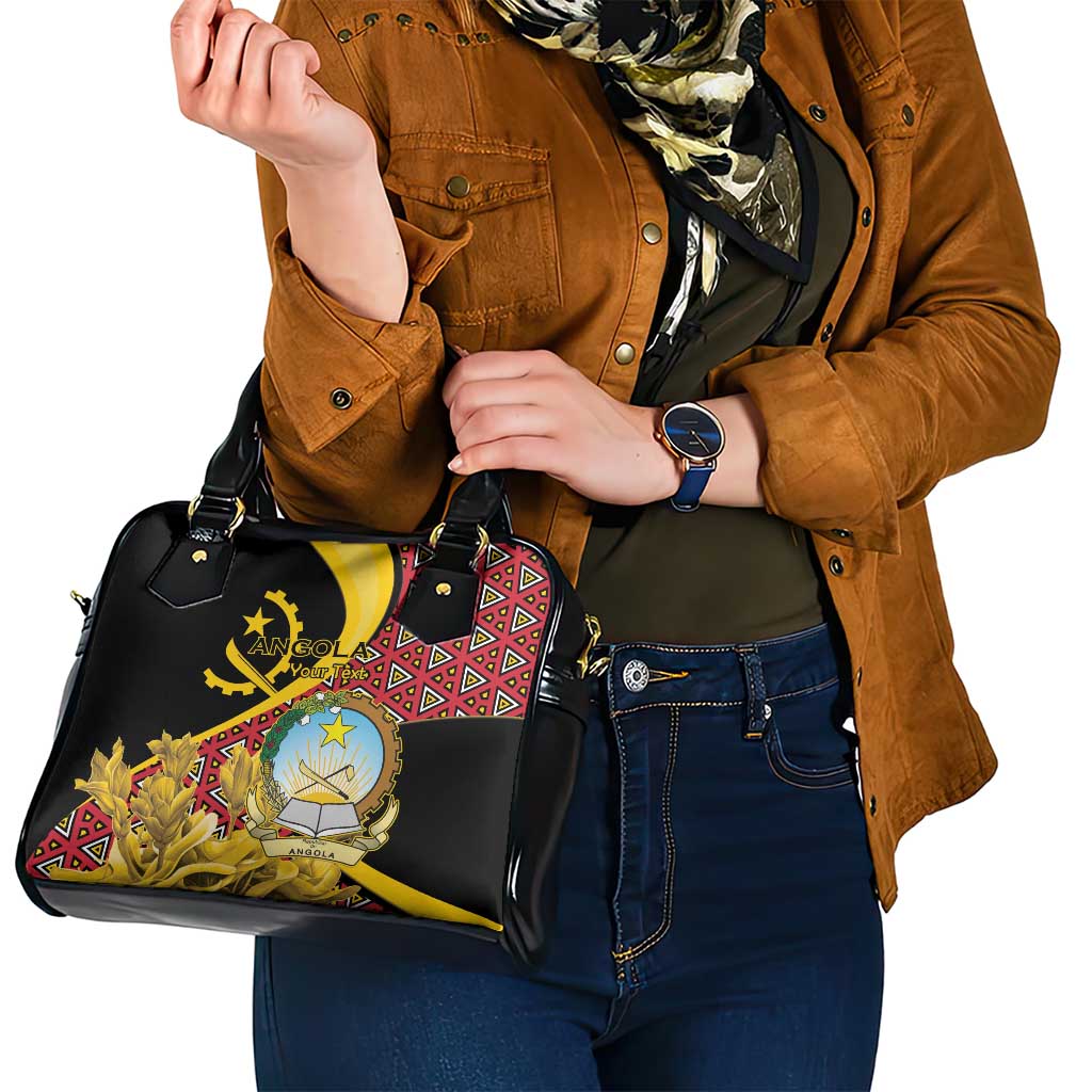 Personalized Angola Shoulder Handbag Coat Of Arms Welwitschia Mirabilis