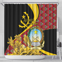 Personalized Angola Shower Curtain Coat Of Arms Welwitschia Mirabilis