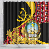 Personalized Angola Shower Curtain Coat Of Arms Welwitschia Mirabilis