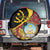 Personalized Angola Spare Tire Cover Coat Of Arms Welwitschia Mirabilis