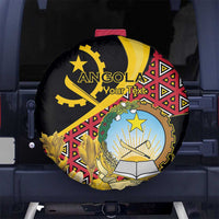 Personalized Angola Spare Tire Cover Coat Of Arms Welwitschia Mirabilis