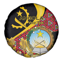 Personalized Angola Spare Tire Cover Coat Of Arms Welwitschia Mirabilis