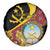 Personalized Angola Spare Tire Cover Coat Of Arms Welwitschia Mirabilis