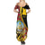 Personalized Angola Summer Maxi Dress Coat Of Arms Welwitschia Mirabilis