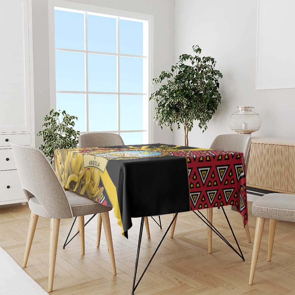 Personalized Angola Tablecloth Coat Of Arms Welwitschia Mirabilis