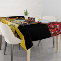 Personalized Angola Tablecloth Coat Of Arms Welwitschia Mirabilis
