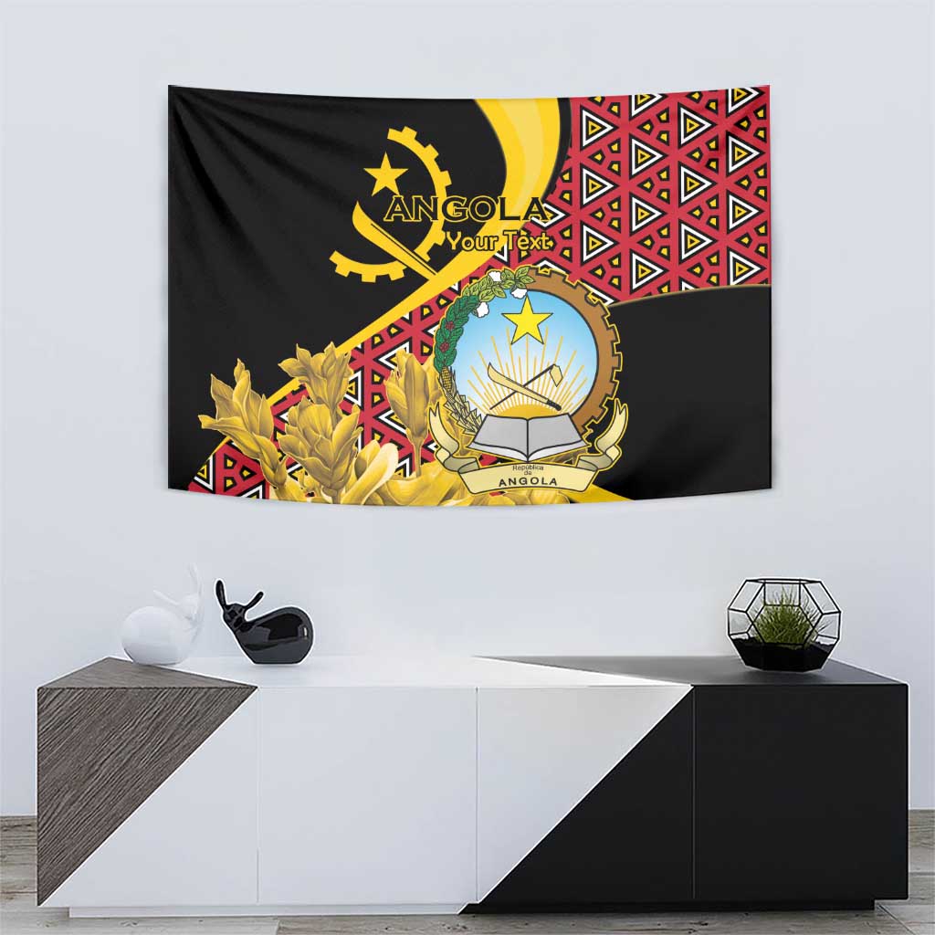 Personalized Angola Tapestry Coat Of Arms Welwitschia Mirabilis