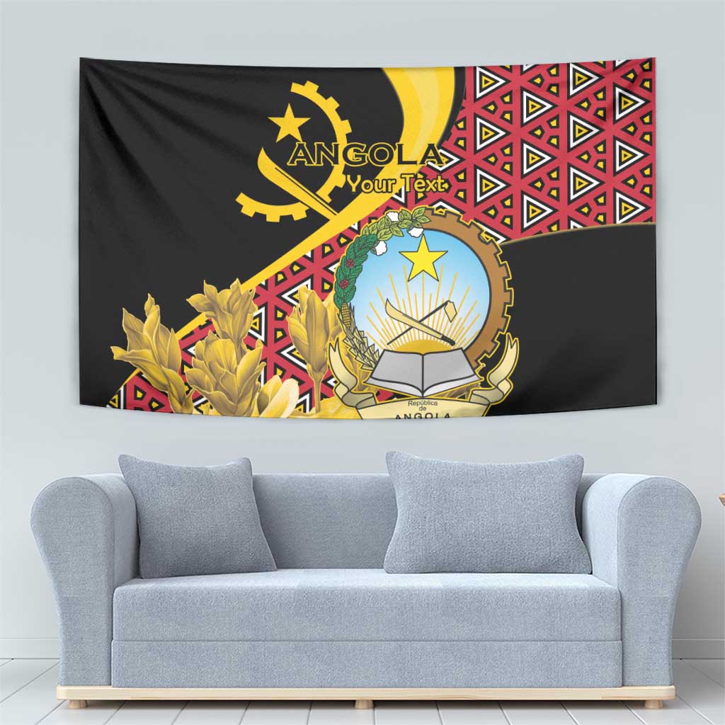 Personalized Angola Tapestry Coat Of Arms Welwitschia Mirabilis