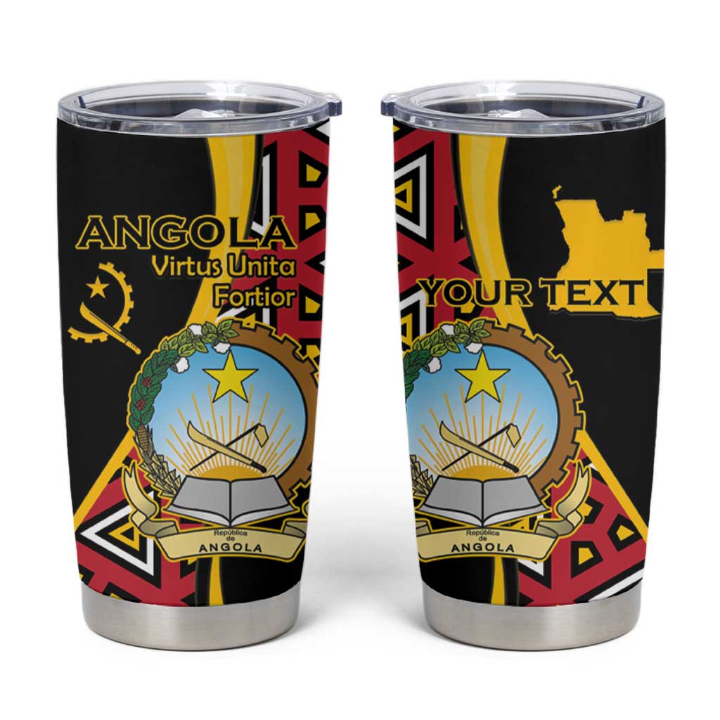 Personalized Angola Tumbler Cup Coat Of Arms Welwitschia Mirabilis