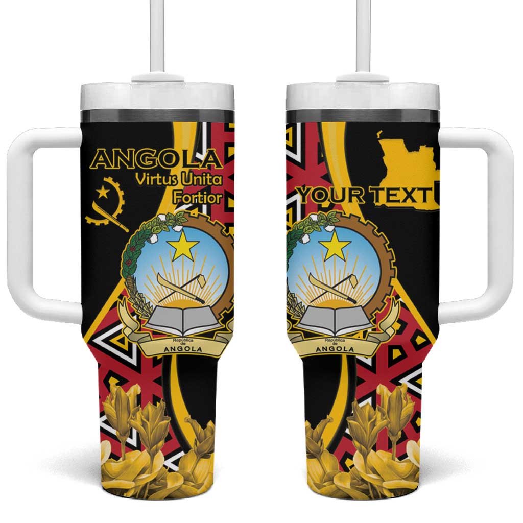 Personalized Angola Tumbler With Handle Coat Of Arms Welwitschia Mirabilis
