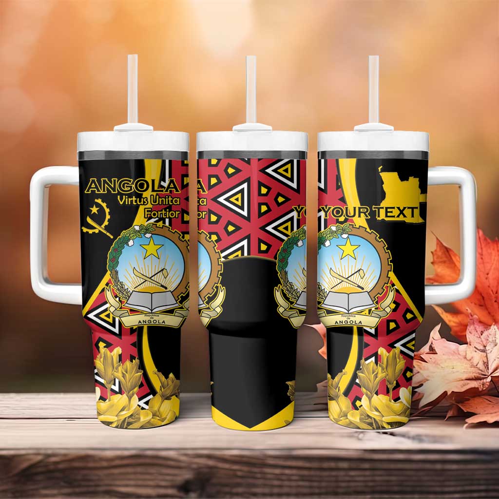 Personalized Angola Tumbler With Handle Coat Of Arms Welwitschia Mirabilis