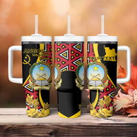 Personalized Angola Tumbler With Handle Coat Of Arms Welwitschia Mirabilis