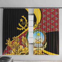 Personalized Angola Window Curtain Coat Of Arms Welwitschia Mirabilis