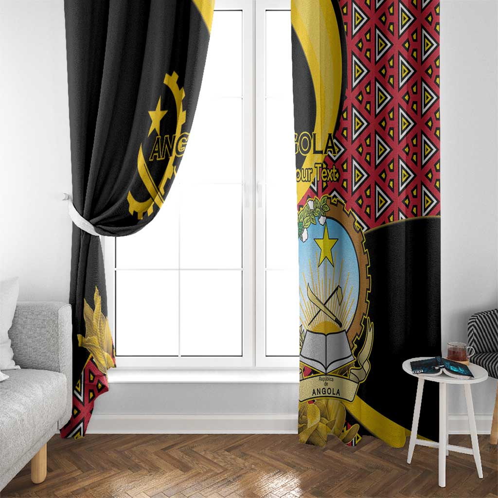 Personalized Angola Window Curtain Coat Of Arms Welwitschia Mirabilis