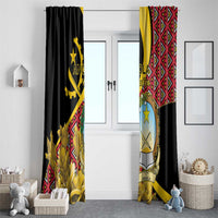 Personalized Angola Window Curtain Coat Of Arms Welwitschia Mirabilis
