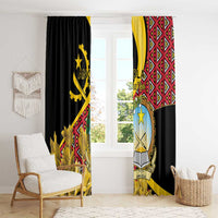 Personalized Angola Window Curtain Coat Of Arms Welwitschia Mirabilis