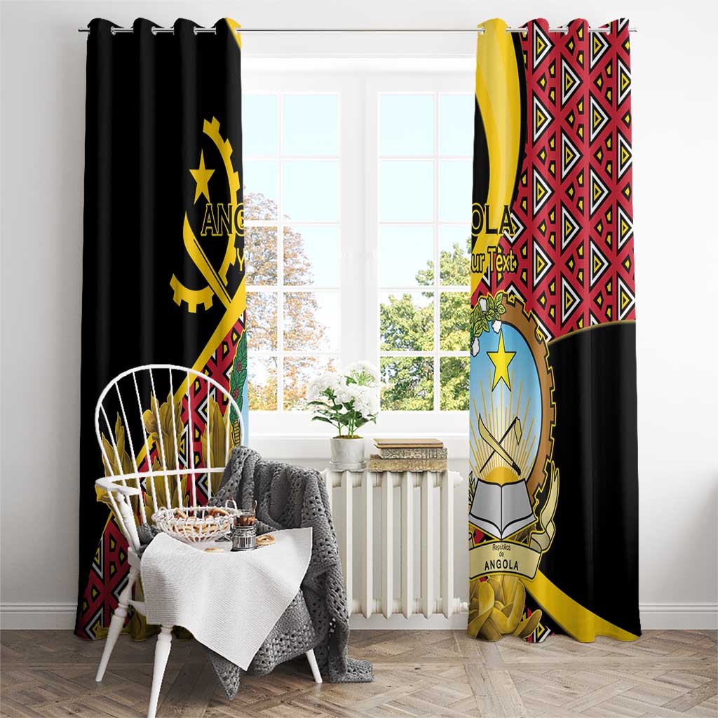 Personalized Angola Window Curtain Coat Of Arms Welwitschia Mirabilis