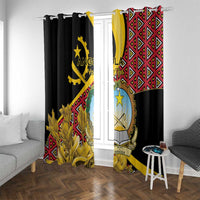 Personalized Angola Window Curtain Coat Of Arms Welwitschia Mirabilis