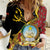 Personalized Angola Women Casual Shirt Coat Of Arms Welwitschia Mirabilis