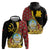 Personalized Angola Zip Hoodie Coat Of Arms Welwitschia Mirabilis