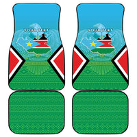 Personalised South Sudan Independence Day Car Mats Coat Of Arms With Flag Map - Wonder Print Shop