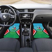 Personalised South Sudan Independence Day Car Mats Coat Of Arms With Flag Map - Wonder Print Shop