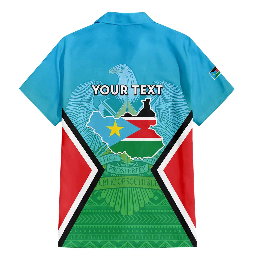 Personalised South Sudan Independence Day Family Matching Mermaid Dress and Hawaiian Shirt Coat Of Arms With Flag Map - Wonder Print Shop