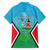Personalised South Sudan Independence Day Family Matching Short Sleeve Bodycon Dress and Hawaiian Shirt Coat Of Arms With Flag Map - Wonder Print Shop