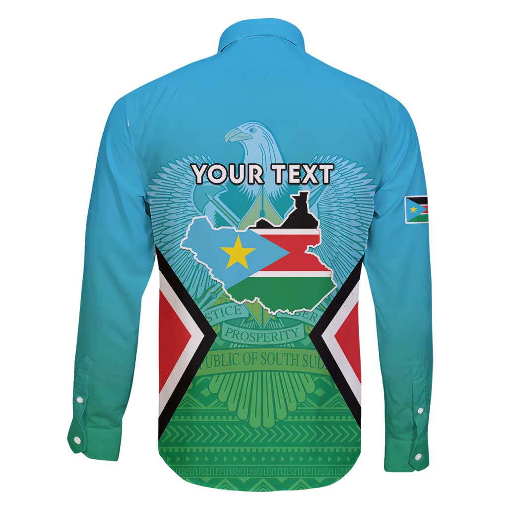 Personalised South Sudan Independence Day Family Matching Short Sleeve Bodycon Dress and Hawaiian Shirt Coat Of Arms With Flag Map - Wonder Print Shop