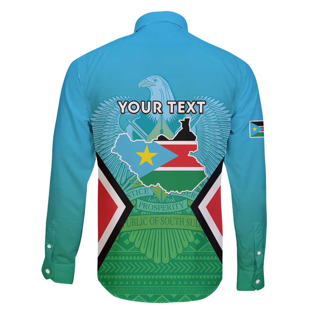 Personalised South Sudan Independence Day Family Matching Tank Maxi Dress and Hawaiian Shirt Coat Of Arms With Flag Map - Wonder Print Shop