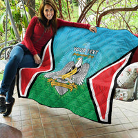 Personalised South Sudan Independence Day Quilt Coat Of Arms With Flag Map - Wonder Print Shop