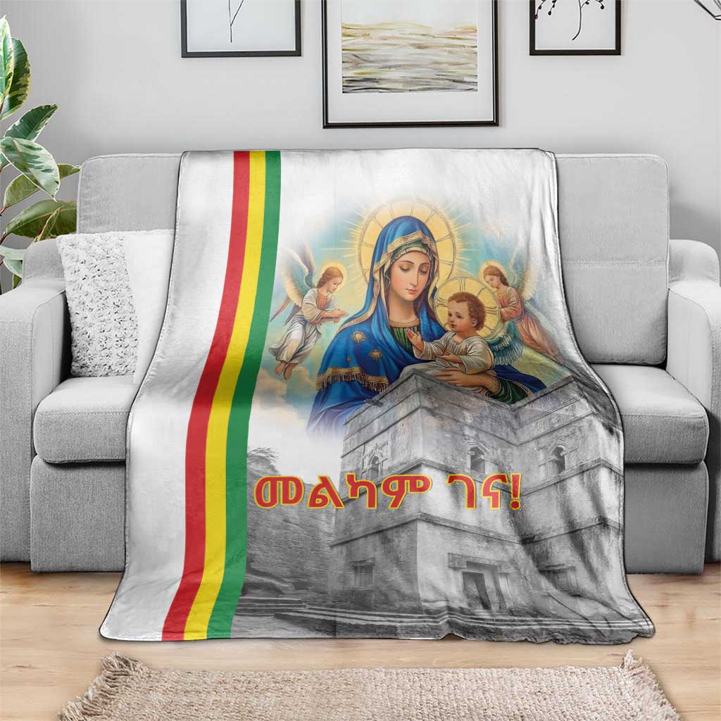 Ethiopian Christmas Blanket Saint Mary Lalibela Churches