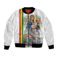 Ethiopian Christmas Bomber Jacket Saint Mary Lalibela Churches - Wonder Print Shop