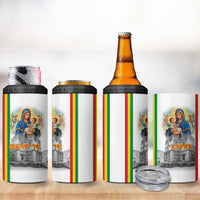 Ethiopian Christmas 4 in 1 Can Cooler Tumbler Saint Mary Lalibela Churches - Wonder Print Shop