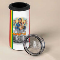 Ethiopian Christmas 4 in 1 Can Cooler Tumbler Saint Mary Lalibela Churches - Wonder Print Shop