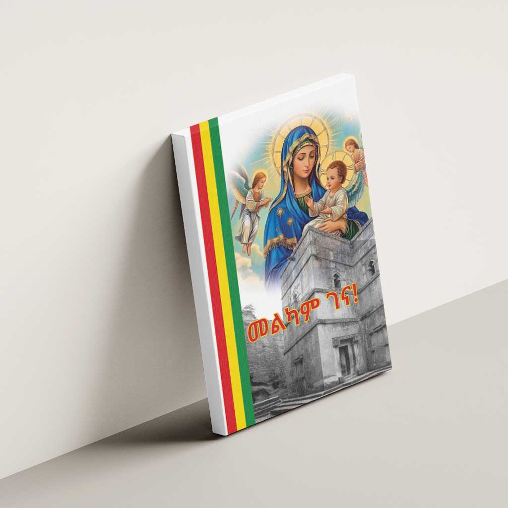 Ethiopian Christmas Canvas Wall Art Saint Mary Lalibela Churches - Wonder Print Shop
