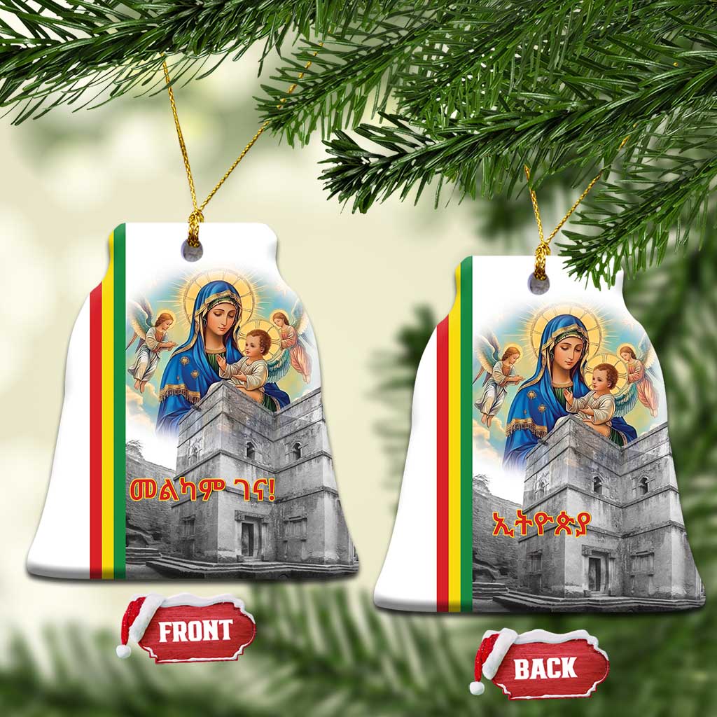 Ethiopia Christmas Ceramic Ornament Saint Mary Lalibela Churches - Wonder Print Shop