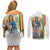 Ethiopian Christmas Couples Matching Off Shoulder Short Dress and Long Sleeve Button Shirt Saint Mary Lalibela Churches - Wonder Print Shop