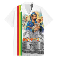 Ethiopian Christmas Family Matching Mermaid Dress and Hawaiian Shirt Saint Mary Lalibela Churches - Wonder Print Shop