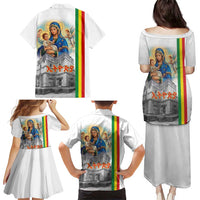 Ethiopian Christmas Family Matching Puletasi and Hawaiian Shirt Saint Mary Lalibela Churches - Wonder Print Shop